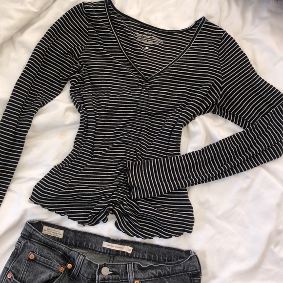 Hollister long sleeve striped top - Picture 1 of 4